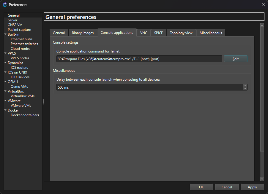 gns3_terminal gns3_terminal